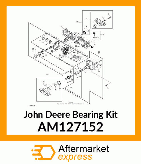 KIT, PINION BEARING AM127152