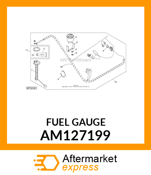 GUAGE, DUAL LENS FUEL AM127199