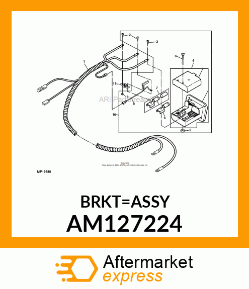 HARNESS, WIRING CHARGE RECEPTACLE AM127224
