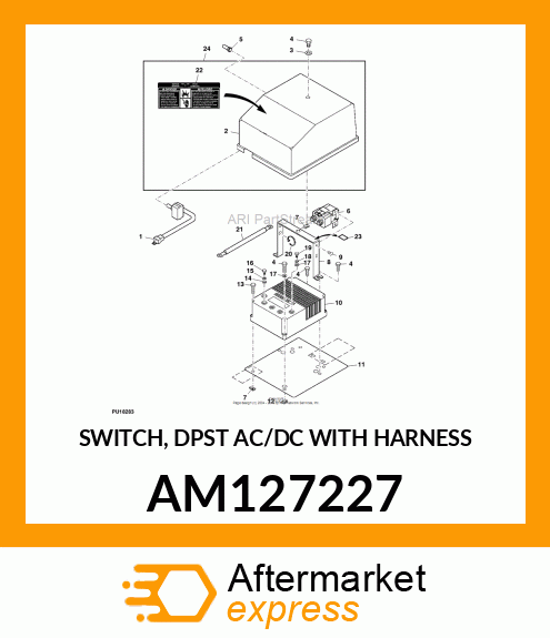 SWITCH, DPST AC/DC WITH HARNESS AM127227