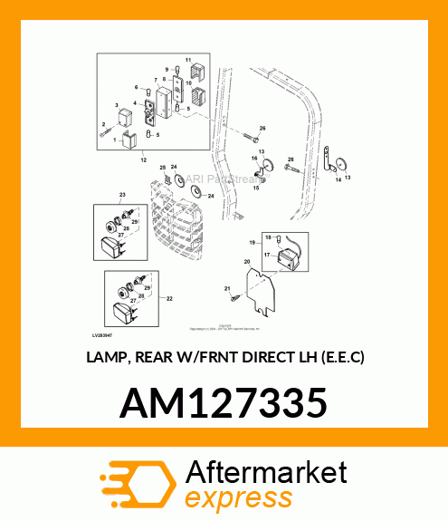 LAMP, REAR W/FRNT DIRECT LH (E.E.C) AM127335