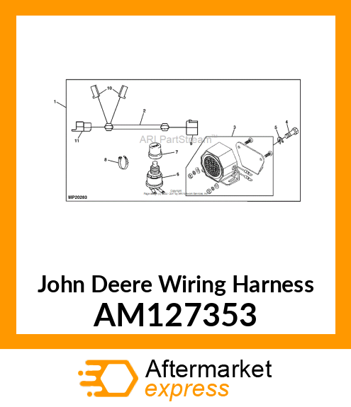 HARNESS, WIRING HORN 48V ELECTRIC AM127353