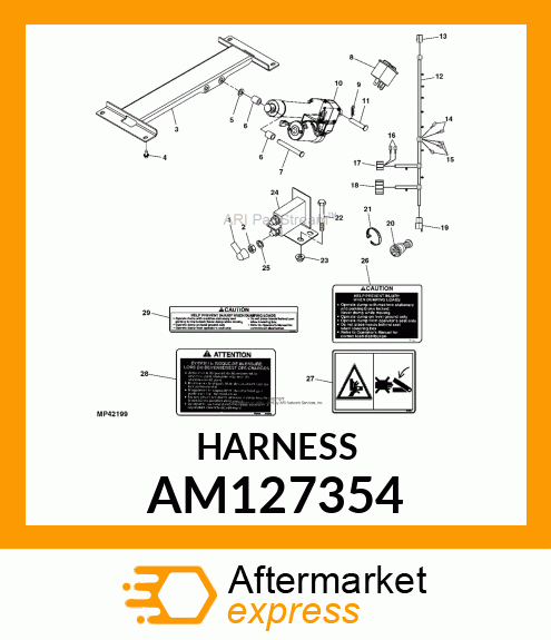 HARNESS, LIFT 48V E AM127354