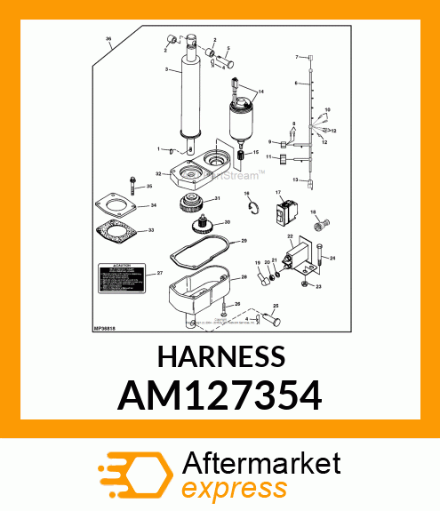 HARNESS, LIFT 48V E AM127354