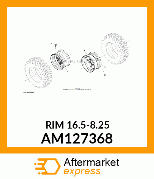 WHEEL, 16.5 AM127368