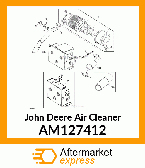 AIR CLEANER, CLEANER, AIR ASSEMBLY AM127412