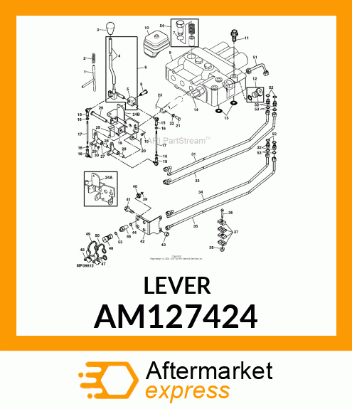 LEVER, LEVER, SCV WELDMENT AM127424