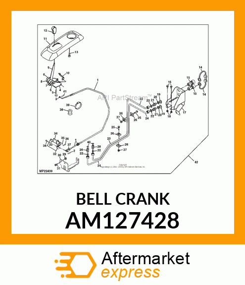 ASSEMBLY, 3RD SCV BELLCRANK AM127428