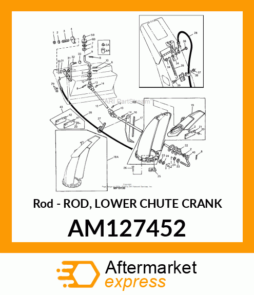 Rod Lower Chute Crank AM127452