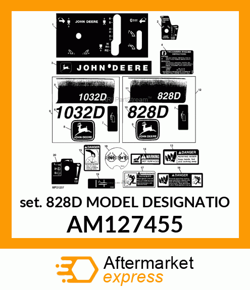 Set 828D Model Designation AM127455