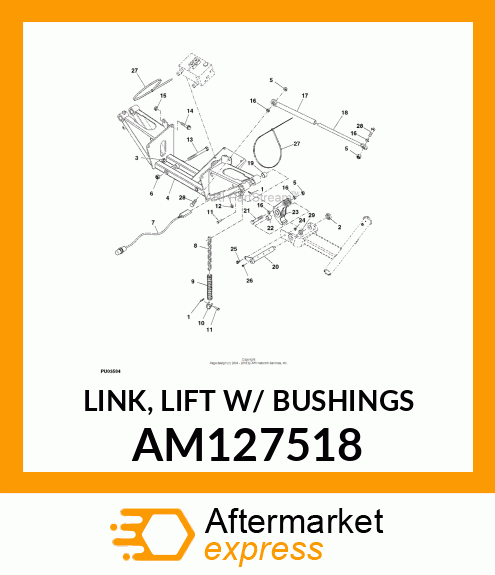LINK, LIFT W/ BUSHINGS AM127518