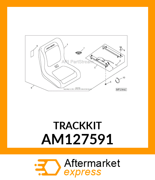 SEAT SLIDE KIT, Z AM127591