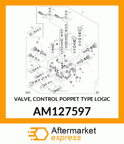 VALVE, CONTROL POPPET TYPE LOGIC AM127597