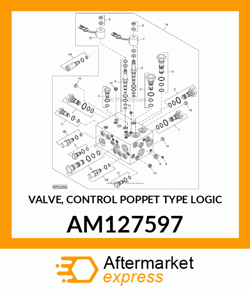 VALVE, CONTROL POPPET TYPE LOGIC AM127597