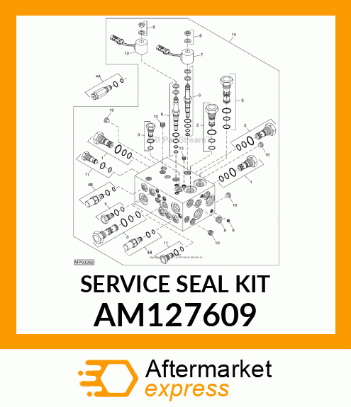 SERVICE SEAL KIT AM127609