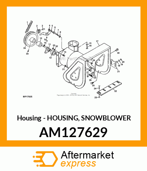 Housing Snowblower AM127629