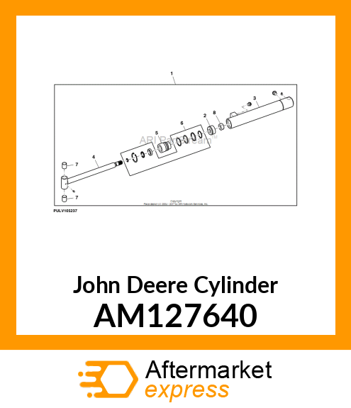 CYLINDER, SWING ASSY AM127640