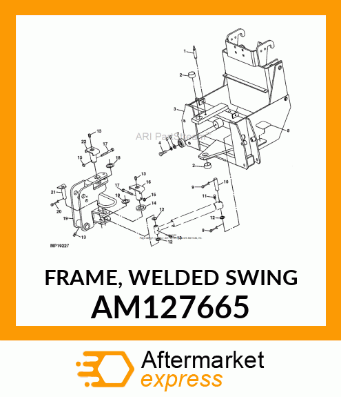 FRAME, WELDED SWING AM127665