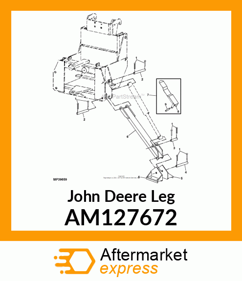 LEG, WELDED STABILIZER AM127672