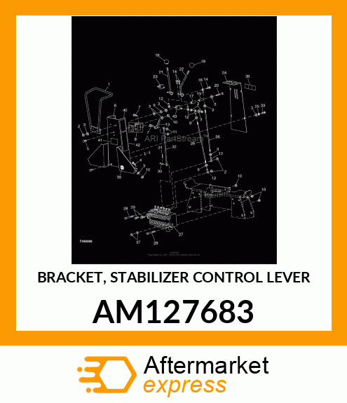 BRACKET, STABILIZER CONTROL LEVER AM127683