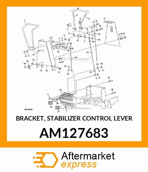 BRACKET, STABILIZER CONTROL LEVER AM127683