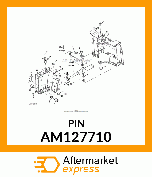 PIN, WELDED SWING CYLINDER AM127710