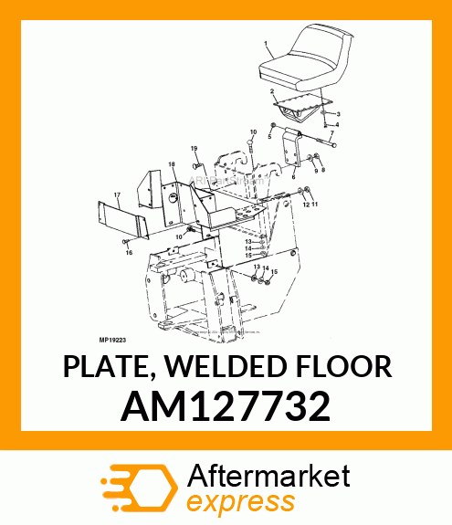 PLATE, WELDED FLOOR AM127732