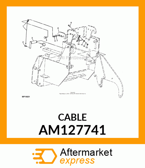 CABLE, ASSEMBLY AM127741