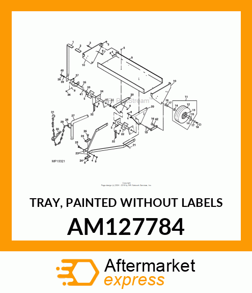 TRAY, PAINTED AM127784