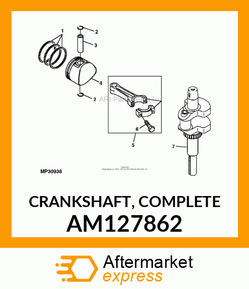 CRANKSHAFT, COMPLETE AM127862