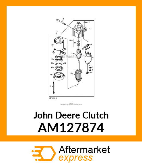 CLUTCH, ASSEMBLY AM127874