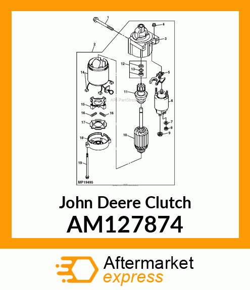 CLUTCH, ASSEMBLY AM127874