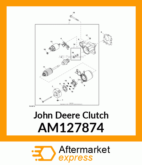 CLUTCH, ASSEMBLY AM127874