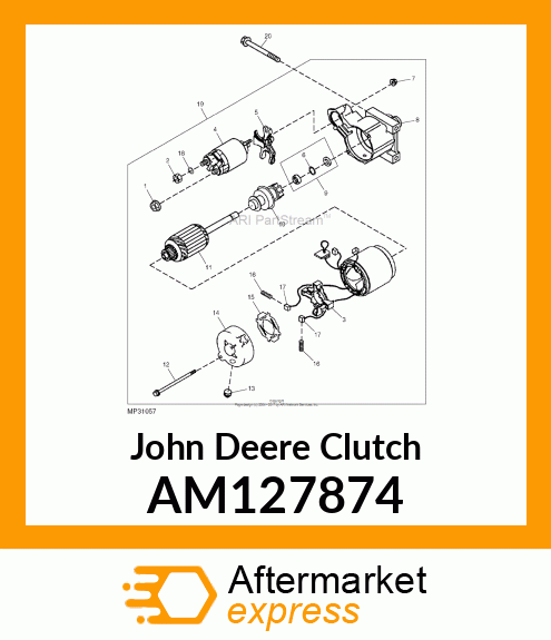 CLUTCH, ASSEMBLY AM127874