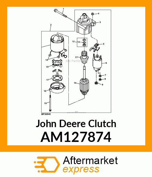 CLUTCH, ASSEMBLY AM127874