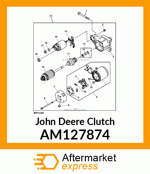 CLUTCH, ASSEMBLY AM127874