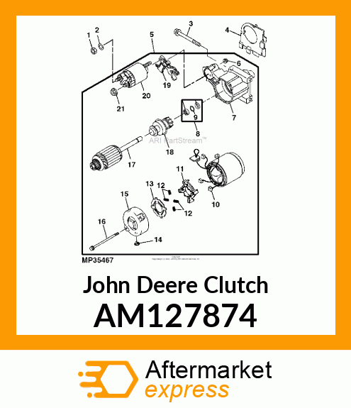 CLUTCH, ASSEMBLY AM127874