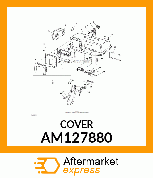 KIT, HOPPER TOP REPLACEMENT GT AM127880