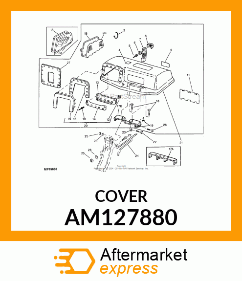 KIT, HOPPER TOP REPLACEMENT GT AM127880