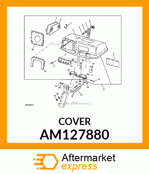 KIT, HOPPER TOP REPLACEMENT GT AM127880