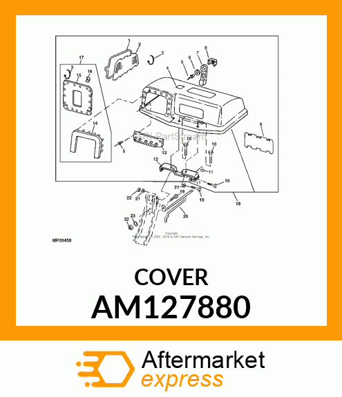 KIT, HOPPER TOP REPLACEMENT GT AM127880