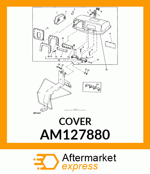 KIT, HOPPER TOP REPLACEMENT GT AM127880