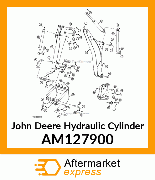CYLINDER, HYD. 2 AM127900