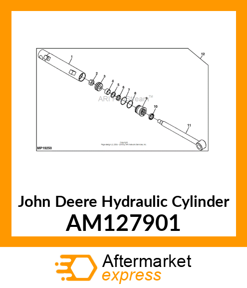 CYLINDER, HYD. 2 AM127901