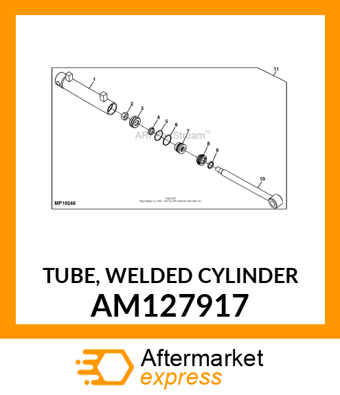 TUBE, WELDED CYLINDER AM127917