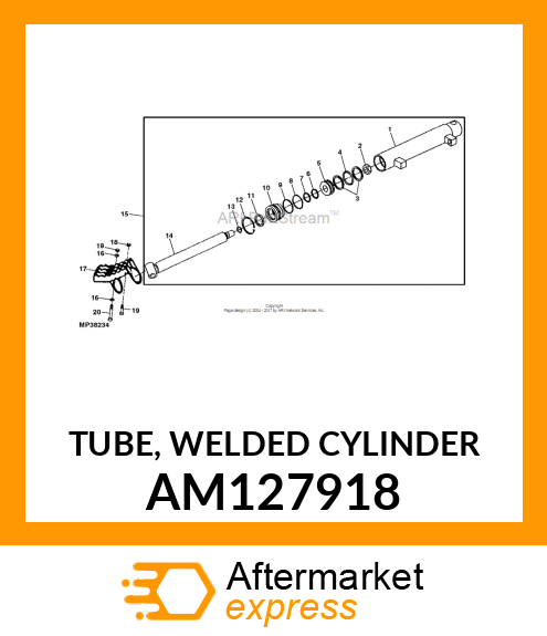 TUBE, WELDED CYLINDER AM127918