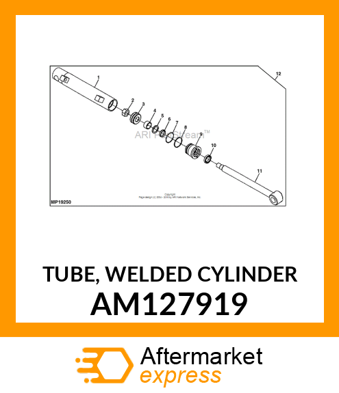 TUBE, WELDED CYLINDER AM127919