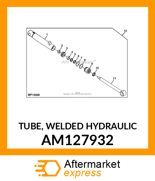 TUBE, WELDED HYDRAULIC AM127932
