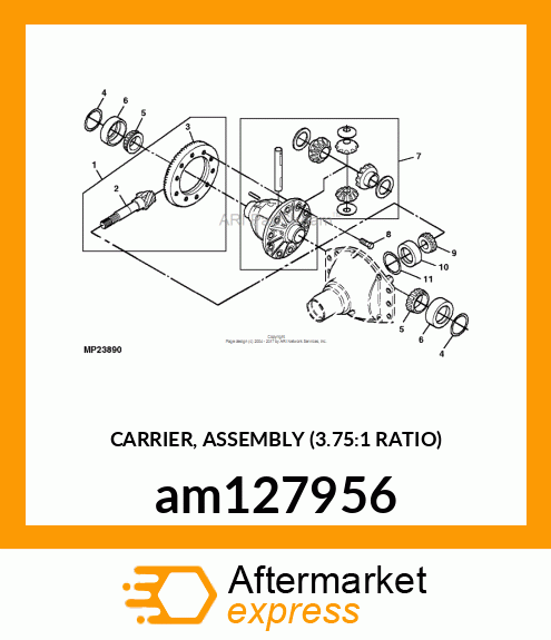 CARRIER, ASSEMBLY (3.75:1 RATIO) am127956