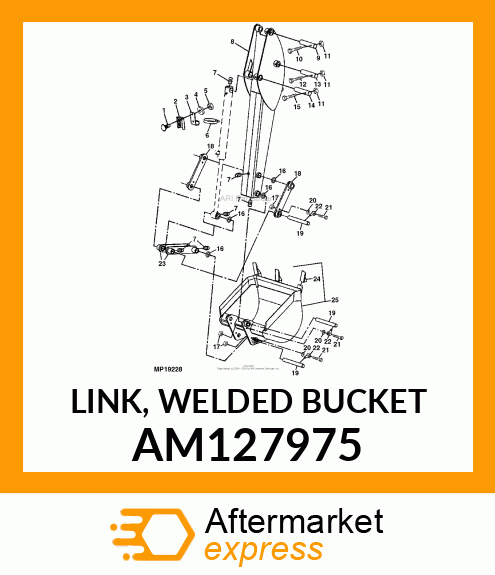 LINK, WELDED BUCKET AM127975